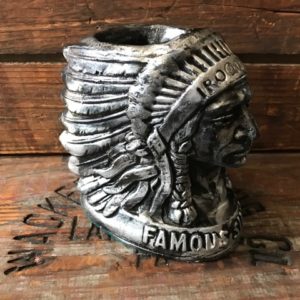 Iroquois Beer Chief Head Straw Holder