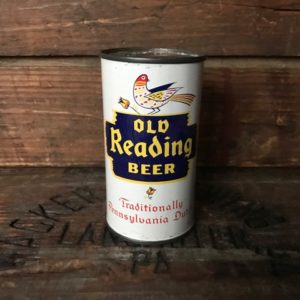 old reading beer flat top can