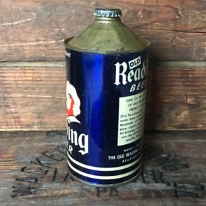 old reading beer quart cone top can