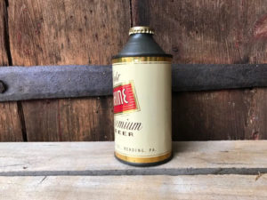 sunshine beer tan cone top can