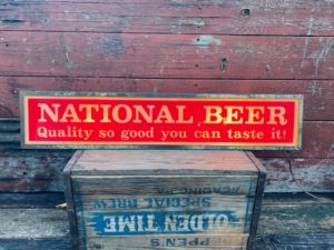 National Beer Lighted Sign