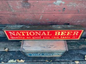 National Beer Lighted Sign