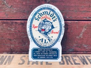 schmidts ale glass sign