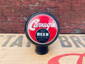 Carnegie Beer Ball Tap Knob Duquesne brewing company Pittsburgh