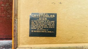 crystoglas sign whitehead Hoag company Newark New Jersey