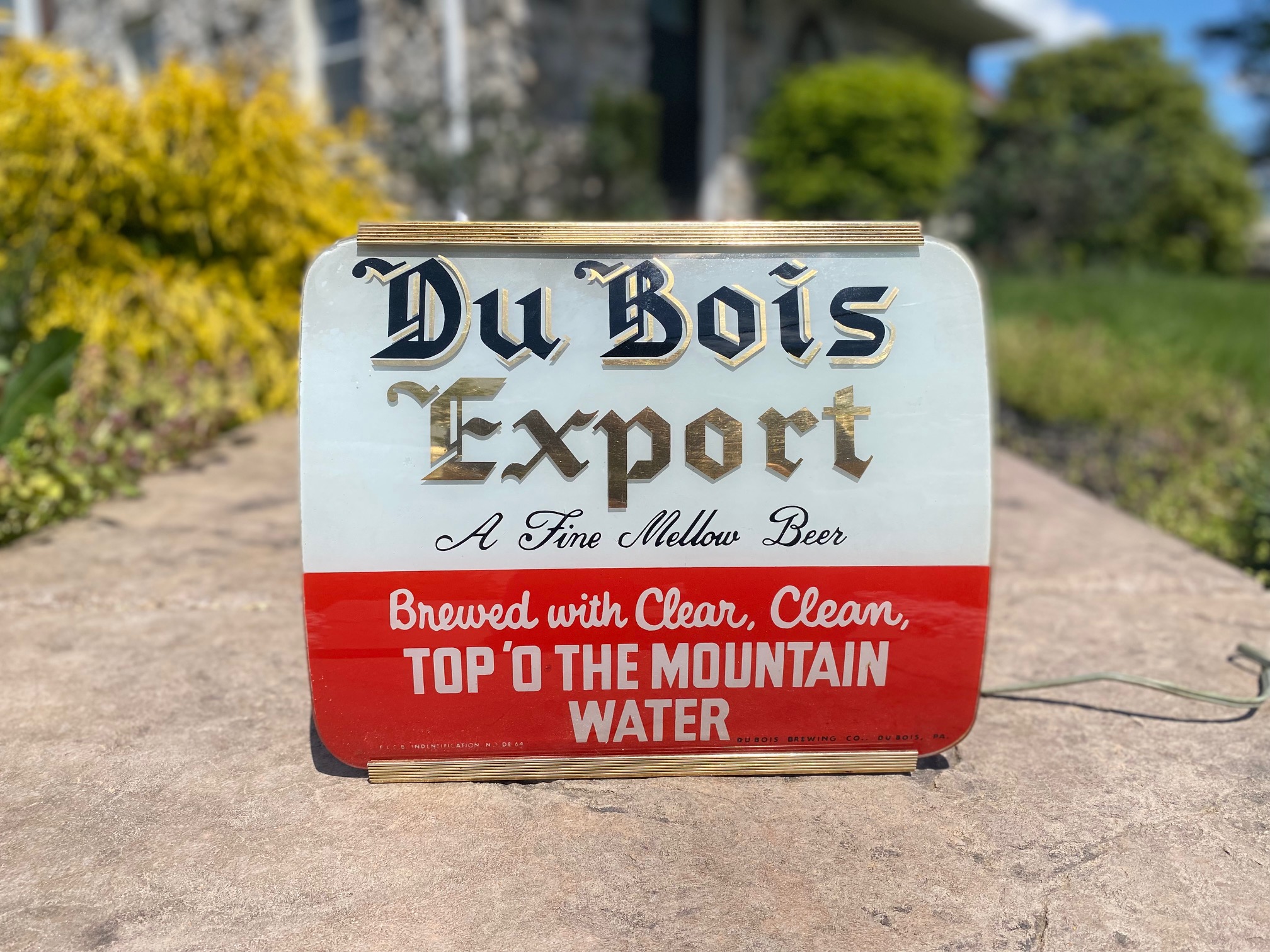 DuBois Export Beer Sign Brewing Company Du Bois Advertising Products Cincinnati