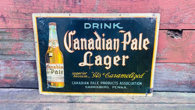 Canadian pale lager sign Graupner brewing company Harrisburg