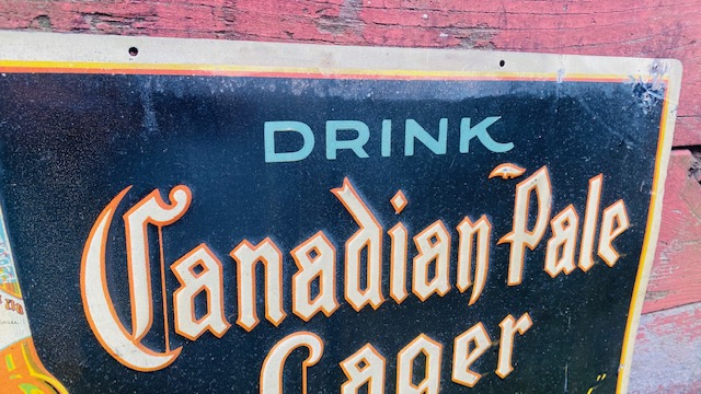 Canadian pale lager sign Graupner brewing company Harrisburg