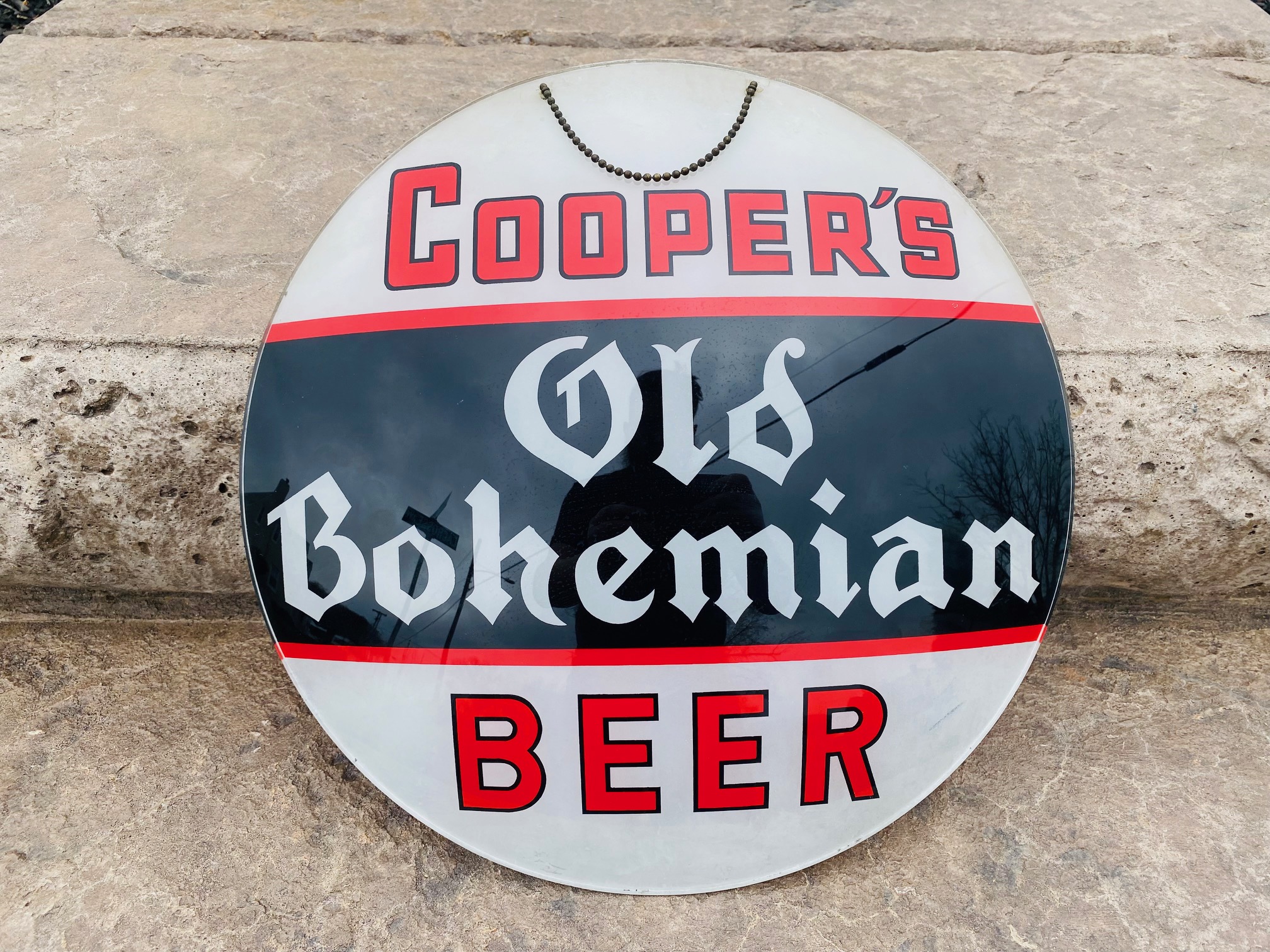 Coopers Old Bohemian Beer Sign Gillco Glass Sign Company Philadelphia