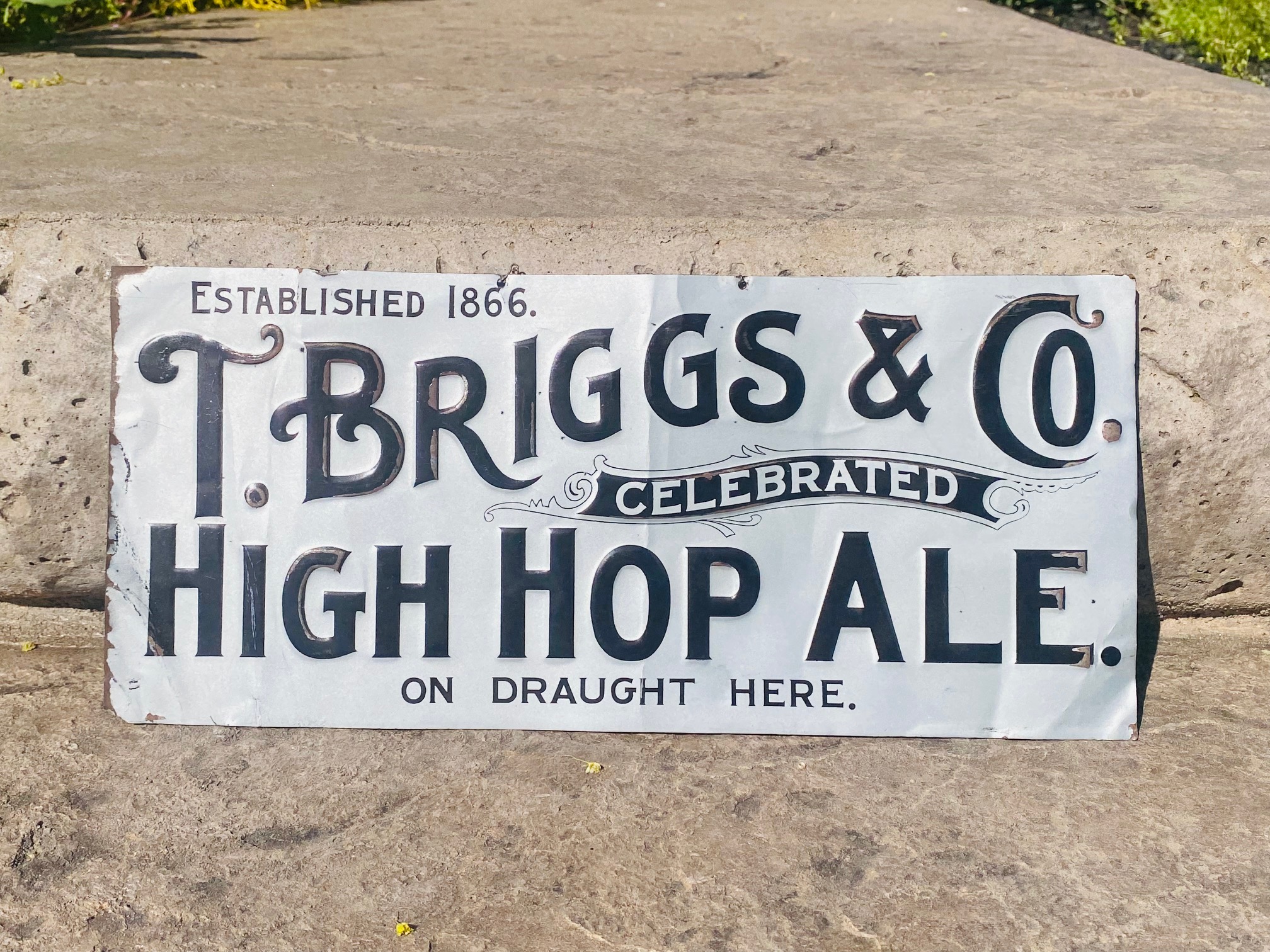 Briggs High Hop Ale Sign Elmira New York