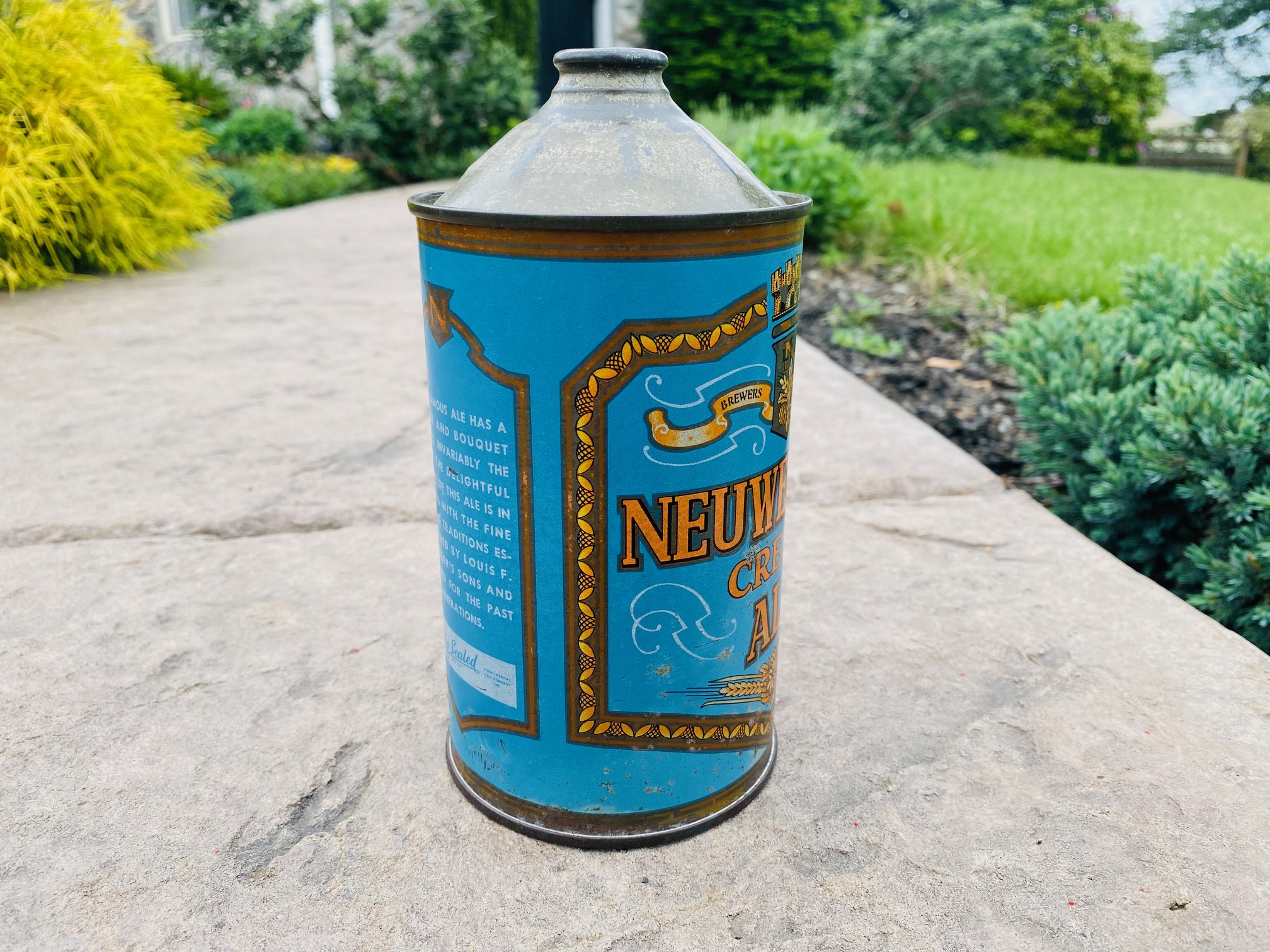 Neuweilers Cream Ale Quart Can Neuweiler Brewing Company Allentown Continental Can Company