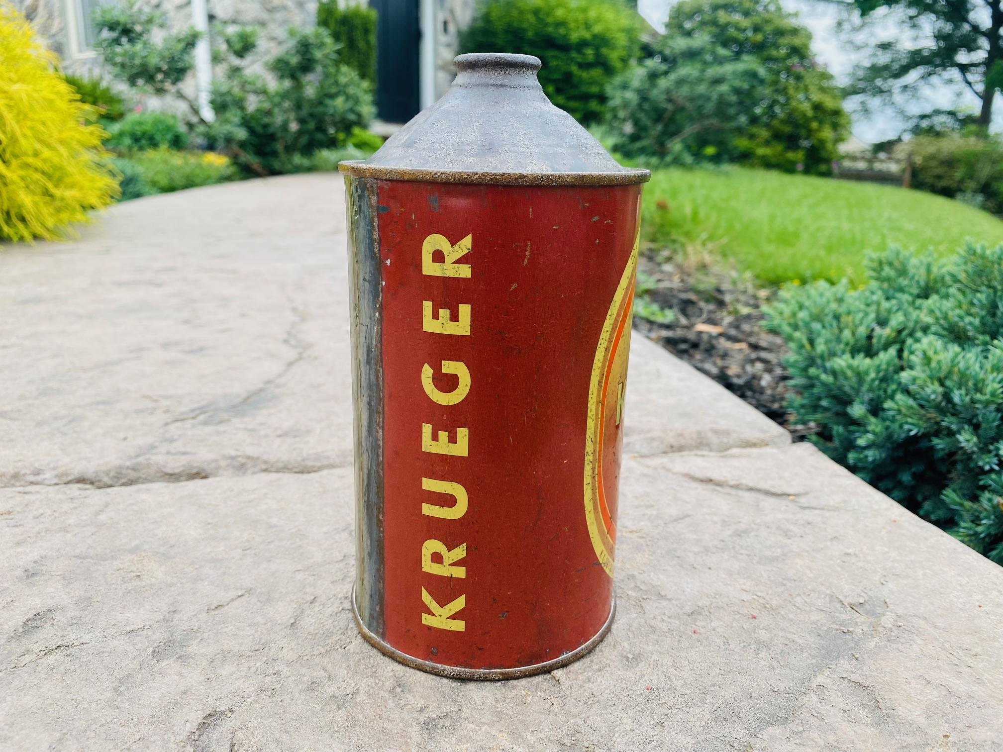 Krueger Beer Quart Cone Top Can Newark Continental Can Company