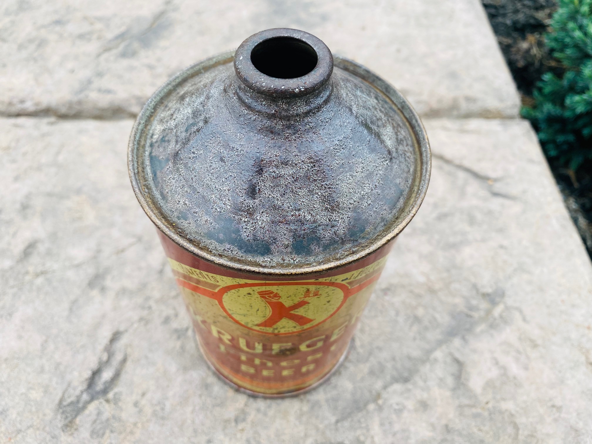 Krueger Beer Quart Cone Top Can Newark Continental Can Company