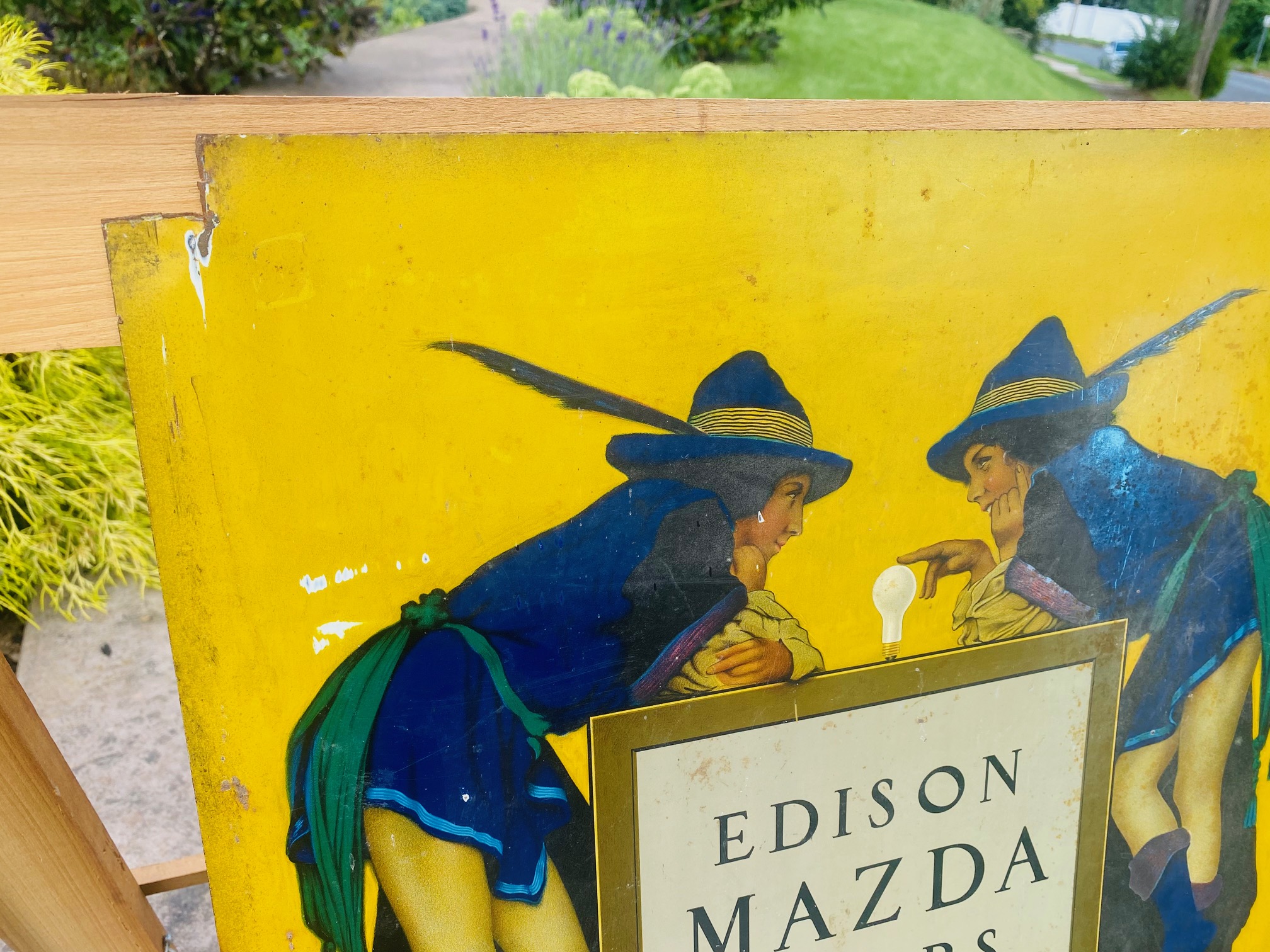 Edison Mazda Lamps Sign General Electric Company