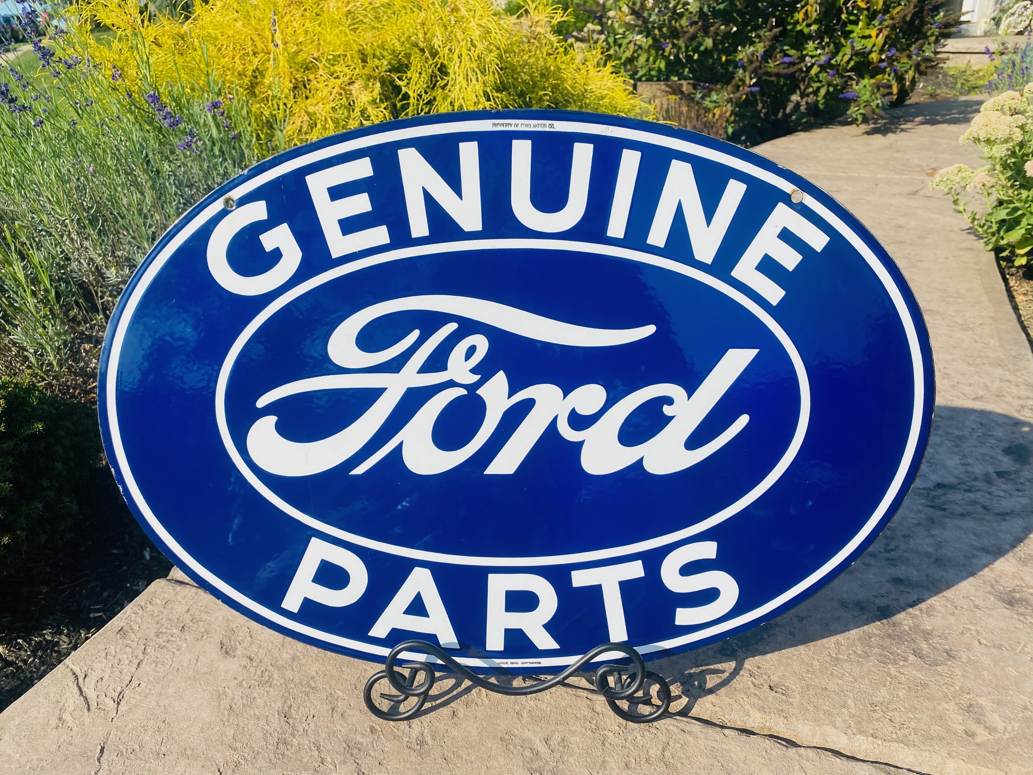 Genuine Ford Parts Porcelain Sign Samuel Stamping Enameling Company Chattanooga