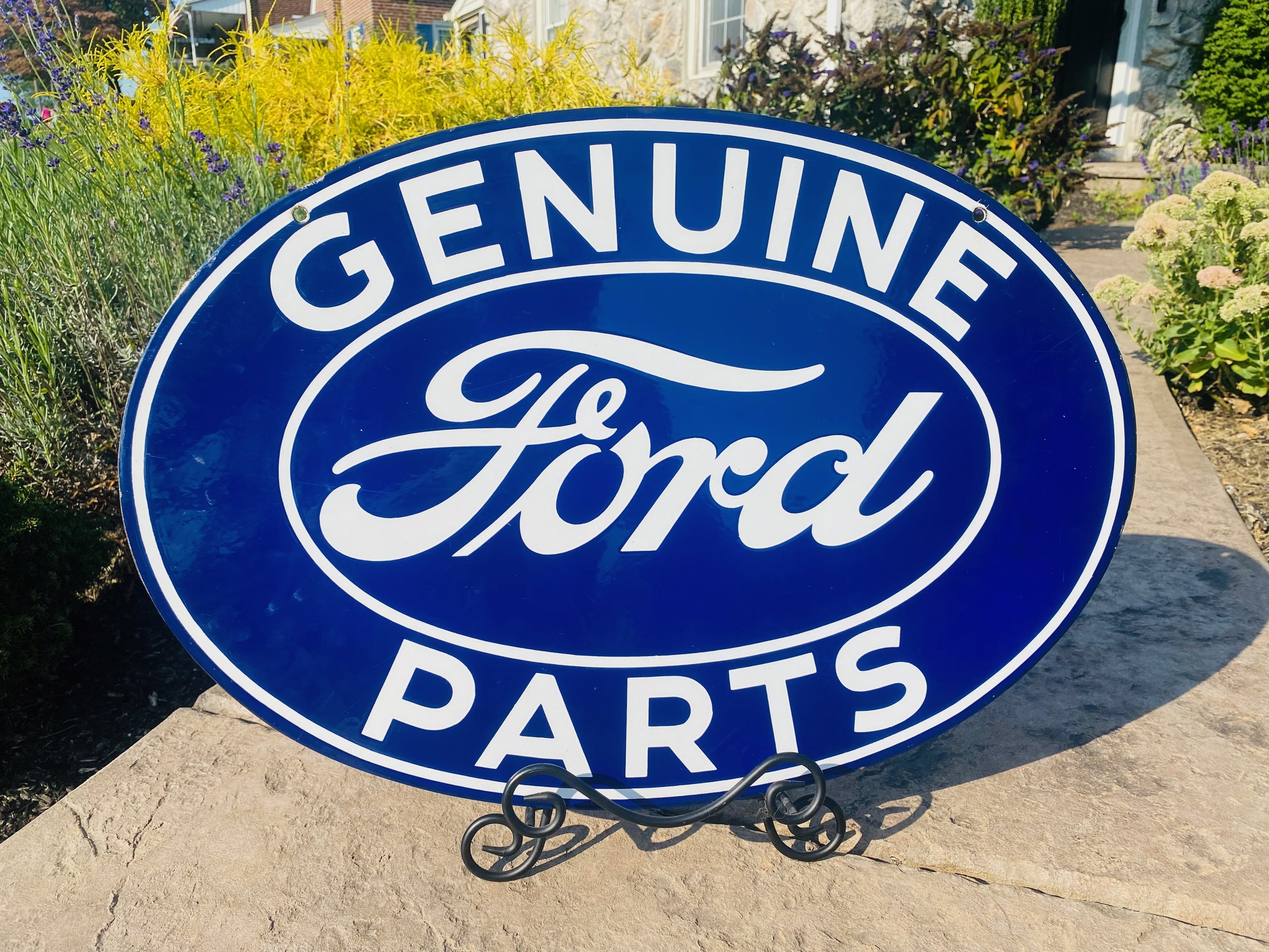 Genuine Ford Parts Porcelain Sign Samuel Stamping Enameling Company Chattanooga