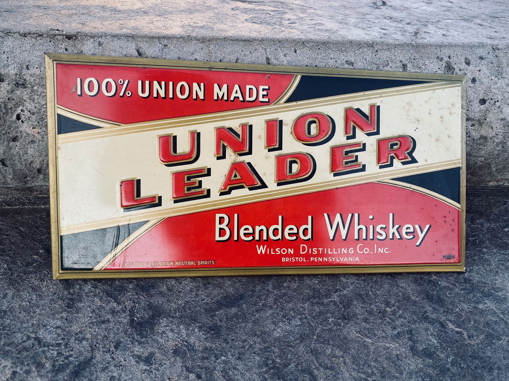 Union Leader Whiskey Sign Donaldson Art Sign Company Covington